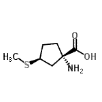 CAS 登录号：52474-45-0， (1S,3S)-1-氨基-3-(甲硫基)环戊烷羧酸