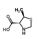 CAS 登录号：52686-78-9， (4R,5R)-5-甲基-1,3-噻唑烷-4-羧酸
