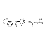 CAS#: 527680-56-4， N-[(3R)-1-Azabicyclo[2.2.2]Oct-3-Yl]-2,3-Dihydro-1,4-Benzodioxine-6-Carboxamide (2E)-2-Butenedioate (1:1)