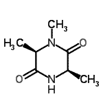 CAS 登录号：52785-27-0， (3R,6R)-1,3,6-三甲基-2,5-哌嗪二酮