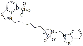 CAS 登录号：5284-75-3， 3,3'-(癸烷-1,10-二基)二苯并噻唑鎓二高氯酸盐