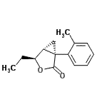CAS 登录号：528588-20-7， (1S,4S,5R)-4-乙基-1-(2-甲基苯基)-3-氧杂双环[3.1.0]己烷-2-酮