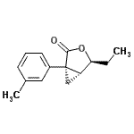 CAS 登录号：528588-21-8， (1S,4S,5R)-4-乙基-1-(3-甲基苯基)-3-氧杂双环[3.1.0]己烷-2-酮