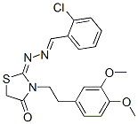 CAS#: 53068-36-3， 2-Chlorobenzaldehyde [3-[2-(3,4-Dimethoxyphenyl)Ethyl]-4-Oxothiazolidin-2-Ylidene]Hydrazone