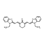CAS 登录号：53115-00-7， (2E,6E)-2,6-二[(2Z)-2-(3-乙基-1,3-苯并噻唑-2(3H)-亚基)亚乙基]环己酮