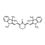 CAS 登录号：53115-04-1， (2E,6E)-2,6-二[(2E)-2-(1,3,3-三甲基-1,3-二氢-2H-吲哚-2-亚基)亚乙基]环己酮