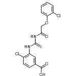 CAS#: 531543-15-4， 4-Chloro-3-({[(2-Chlorophenoxy)Acetyl]Carbamothioyl}Amino)Benzoic Acid