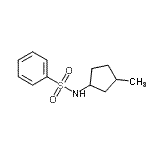 CAS 登录号：5317-99-7， N-(3-甲基环戊基)苯磺酰胺