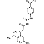 CAS#: 532389-58-5， 4-({[(2-Isopropyl-5-Methylphenoxy)Acetyl]Carbamothioyl}Amino)Benzoic Acid