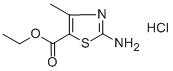 结构式 CAS# 53266-92-5, 2-氨基-4-甲基-1,3-噻唑-5-羧酸乙酯盐酸盐