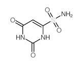 CAS 登录号：5338-86-3， 1,2,3,6-四氢-2,6-二氧代-4-嘧啶磺酰胺