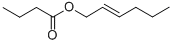 structure of CAS# 53398-83-7, trans-2-Hexenyl Butyrate;[(E)-Hex-2-Enyl] Butanoate;Butanoic Acid Hex-2-Enyl Ester;Butanoic Acid [(E)-Hex-2-Enyl] Ester