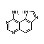 CAS 登录号：53449-43-7， 1H-咪唑并[4,5-f]喹唑啉-9-胺
