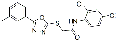 CAS 登录号：5349-83-7， N-(2,4-二氯苯基)-2-[[5-(3-甲基苯基)-1,3,4-恶二唑-2-基]硫基]乙酰胺