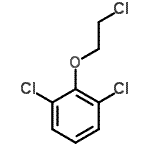 结构式 CAS# 53491-29-5, 1,3-二氯-2-(2-氯乙氧基)苯