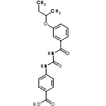 CAS#: 535958-14-6， 4-{[(3-Sec-Butoxybenzoyl)Carbamothioyl]Amino}Benzoic Acid
