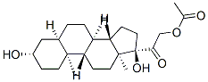 CAS 登录号：53604-15-2， [2-[(3S,5R,8R,9S,10S,13S,14S,17R)-3,17-二羟基-10,13-二甲基-1,2,3,4,5,6,7,8,9,11,12,14,15,16-十四氢环戊烯并[a]菲-17-基]-2-氧代-乙基]乙酸酯
