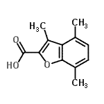 CAS 登录号：53715-96-1， 3,4,7-三甲基苯并呋喃-2-羧酸