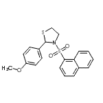 CAS 登录号：537678-19-6， 2-(4-甲氧基苯基)-3-(1-萘磺酰基)-1,3-噻唑烷