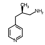 CAS 登录号：537705-83-2， (2R)-2-甲基-3-(4-吡啶基)-1-丙胺