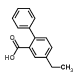 CAS 登录号：537713-32-9， 4-乙基-2-联苯基羧酸