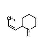 CAS 登录号：538-90-9， 2-[(1Z)-1-丙烯-1-基]哌啶