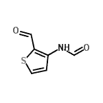 CAS 登录号：53827-34-2， N-(2-甲酰基-3-噻吩基)甲酰胺