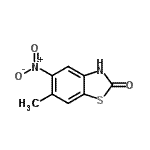 CAS 登录号：53827-54-6， 6-甲基-5-硝基-1,3-苯并噻唑-2(3H)-酮