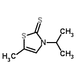 CAS 登录号：53845-29-7， 3-异丙基-5-甲基-1,3-噻唑-2(3H)-硫酮