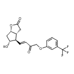 CAS 登录号：53872-61-0， (3aR,4R,5R,6aS)-5-羟基-4-{(1E)-3-氧代-4-[3-(三氟甲基)苯氧基]-1-丁烯-1-基}六氢-2H-环戊二烯并[b]呋喃-2-酮
