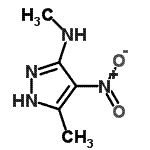 CAS 登录号：53960-84-2， N,5-二甲基-4-硝基-1H-吡唑-3-胺