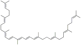 CAS 登录号：540-05-6， (6E,10E,12E,14E,16E,18E,22E,26E)-2,6,10,14,19,23,27,31-八甲基三十二碳-2,6,10,12,14,16,18,22,26,30-十烯