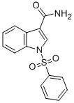 CAS 登录号：540740-49-6， 1-(苯磺酰基)-1H-吲哚-3-甲酰胺