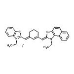 CAS#: 54118-11-5， 3-Ethyl-2-[(E)-{3-[(Z)-(1-Ethylnaphtho[1,2-d][1,3]Thiazol-2(1H)-Ylidene)Methyl]-2-Cyclohexen-1-Ylidene}Methyl]-1,3-Benzothiazol-3-Ium Iodide