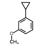 CAS 登录号：54134-93-9， 1-环丙基-3-甲氧基苯