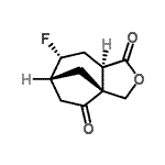 CAS 登录号：541504-66-9， (1R,5R,7R,8R)-7-氟-3-氧杂三环[6.2.1.0<sup>1,5</sup>]十一烷-4,10-二酮