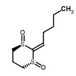 CAS 登录号：541509-37-9， (1R,3R)-2-戊亚基-1,3-二噻烷1,3-二氧化物