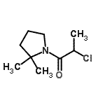 CAS 登录号：54152-23-7， 2-氯-1-(2,2-二甲基-1-吡咯烷基)-1-丙酮