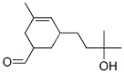 CAS 登录号：54221-01-1， 5-(3-羟基-3-甲基丁基)-3-甲基-3-环己烯-1-甲醛