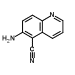 结构式 CAS# 54398-51-5, 6-氨基-5-喹啉甲腈