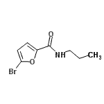 结构式 CAS# 544442-03-7, 5-溴-N-丙基-2-糠酰胺
