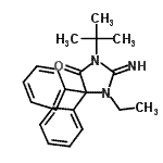 CAS 登录号：54508-08-6， 1-乙基-2-亚氨基-3-(2-甲基-2-丙基)-5,5-二苯基-4-咪唑烷酮