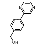 结构式 CAS# 545421-49-6, [4-(2-吡嗪基)苯基]甲醇