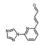 CAS 登录号：545424-11-1， (2E)-3-[6-(1H-1,2,4-三唑-1-基)-2-吡啶基]丙烯醛