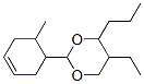 CAS 登录号：5468-03-1， 5-乙基-2-(6-甲基-1-环己-3-烯基)-4-丙基-1,3-二恶烷