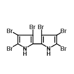 CAS 登录号：54705-15-6， 3,3',4,4',5,5'-六溴-1H,1'H-2,2'-联吡咯