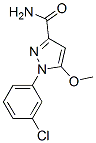 CAS 登录号：54708-52-0， 3-氨基甲酰-1-(3-氯苯基)-5-甲氧基吡唑