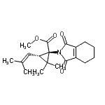 CAS 登录号:548460-64-6, 甲基(1R,3S)-1-(1,3-二氧代-1,3,4,5,6,7-六氢-2H-异吲哚-2-基)-2,2-二甲基-3-(2-甲基-1-丙烯-1-基)环丙烷羧酸酯