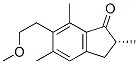 CAS 登录号：54854-89-6， (R)-2,3-二氢-6-(2-甲氧基乙基)-2,5,7-三甲基-1H-茚-1-酮