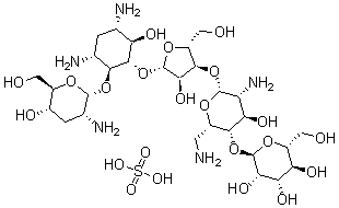 CAS 登录号：54911-32-9， O-2-氨基-2,3-二脱氧-alpha-D-核-己糖吡喃糖苷-(1->4)-O-[O-alpha-D-甘露糖基-(1->4)-O-2,6-二氨基-2,6-二脱氧-beta-L-艾杜吡喃糖基-(1->3)-beta-D-呋喃核糖基-(1->5)]-2-脱氧-D-链霉胺硫酸盐